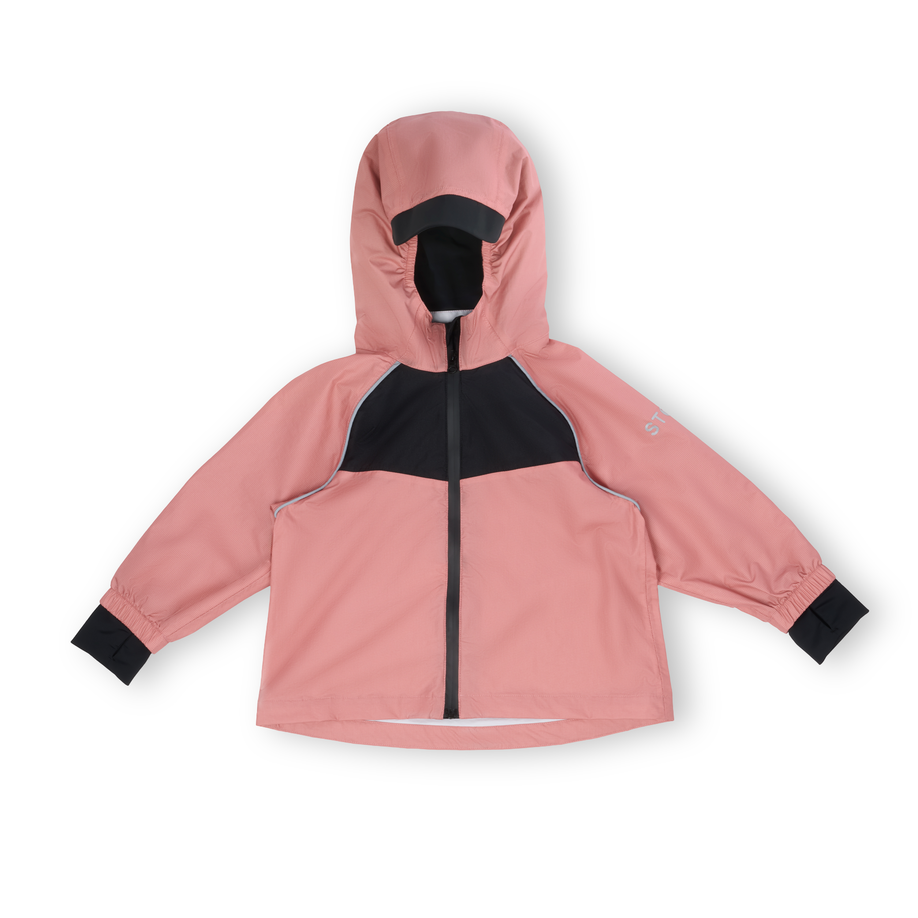 Waterproof Rain Jacket for Babies, Toddlers and Kids - Stonz alt::Dusty Rose