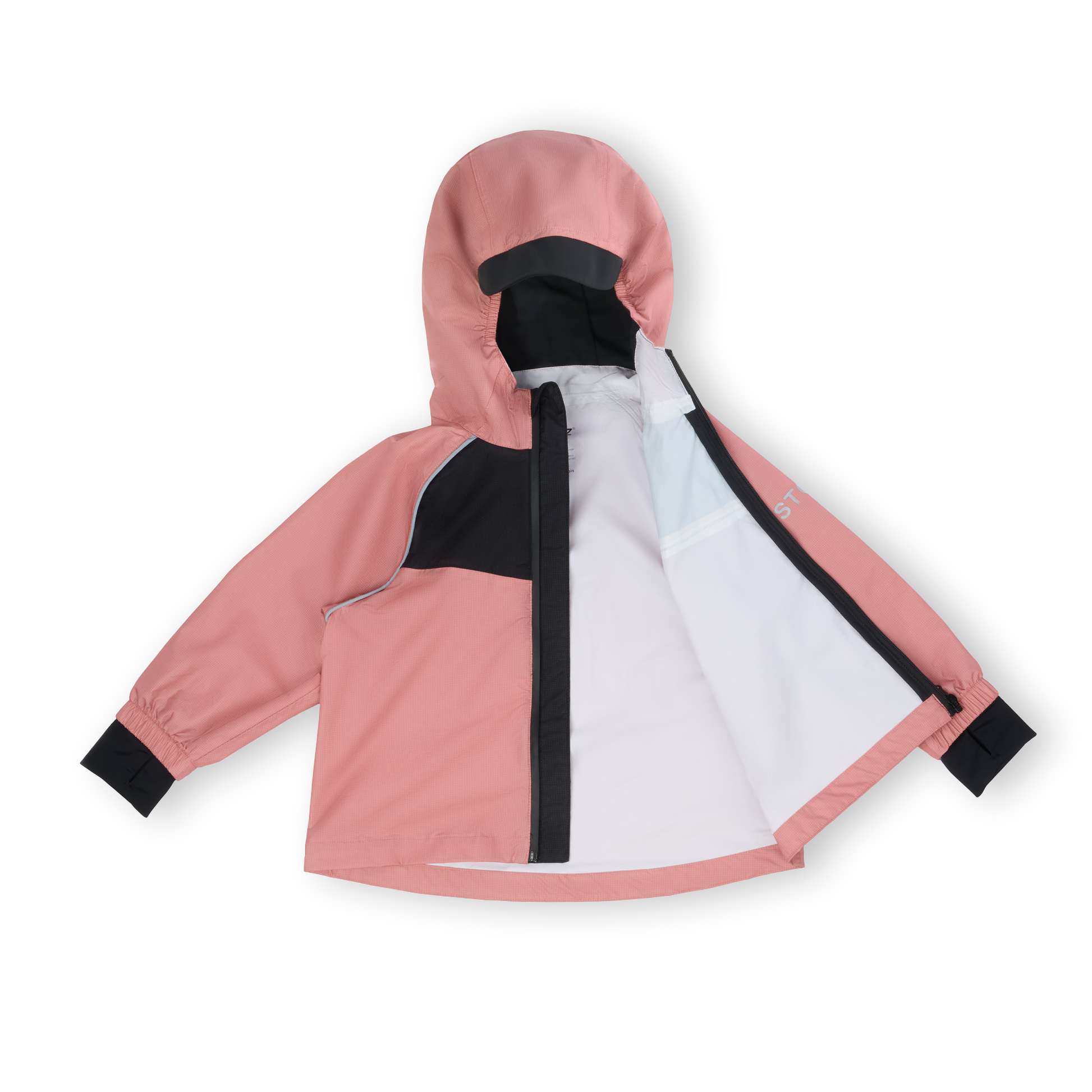 Waterproof Rain Jacket for Babies, Toddlers and Kids - Stonz alt::Dusty Rose