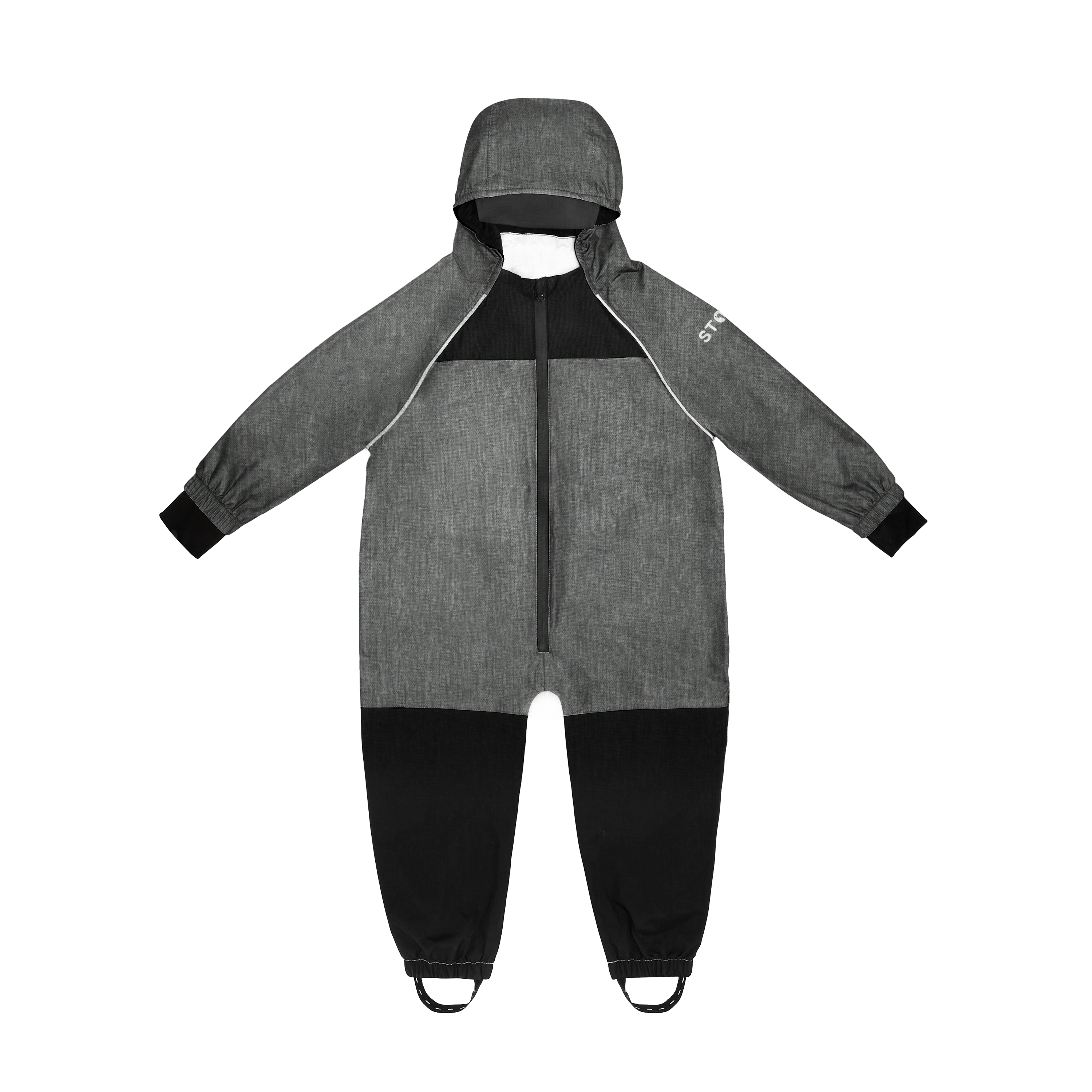 Waterproof Rain Suit for Babies, Toddlers and Kids - Stonz alt::Heather Grey