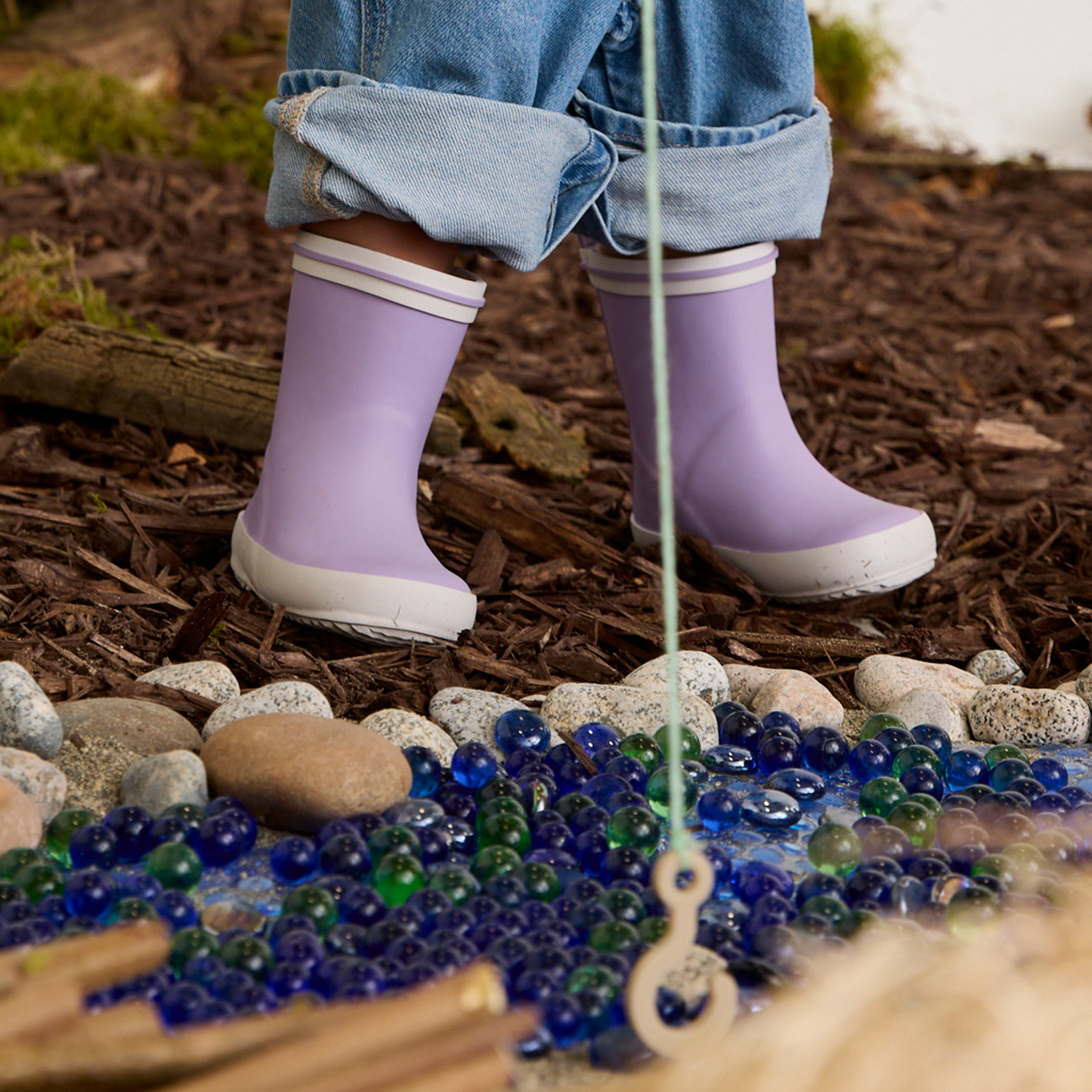 Waterproof Retro Rain Boots for Toddlers and Kids - Stonz alt::Lillac
