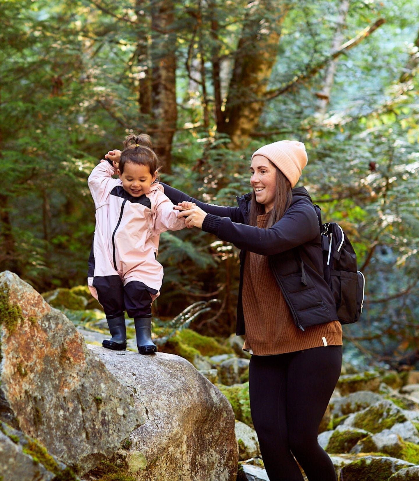 Waterproof Rain Suit for Babies, Toddlers and Kids - Stonz alt::Haze Pink - Lotus