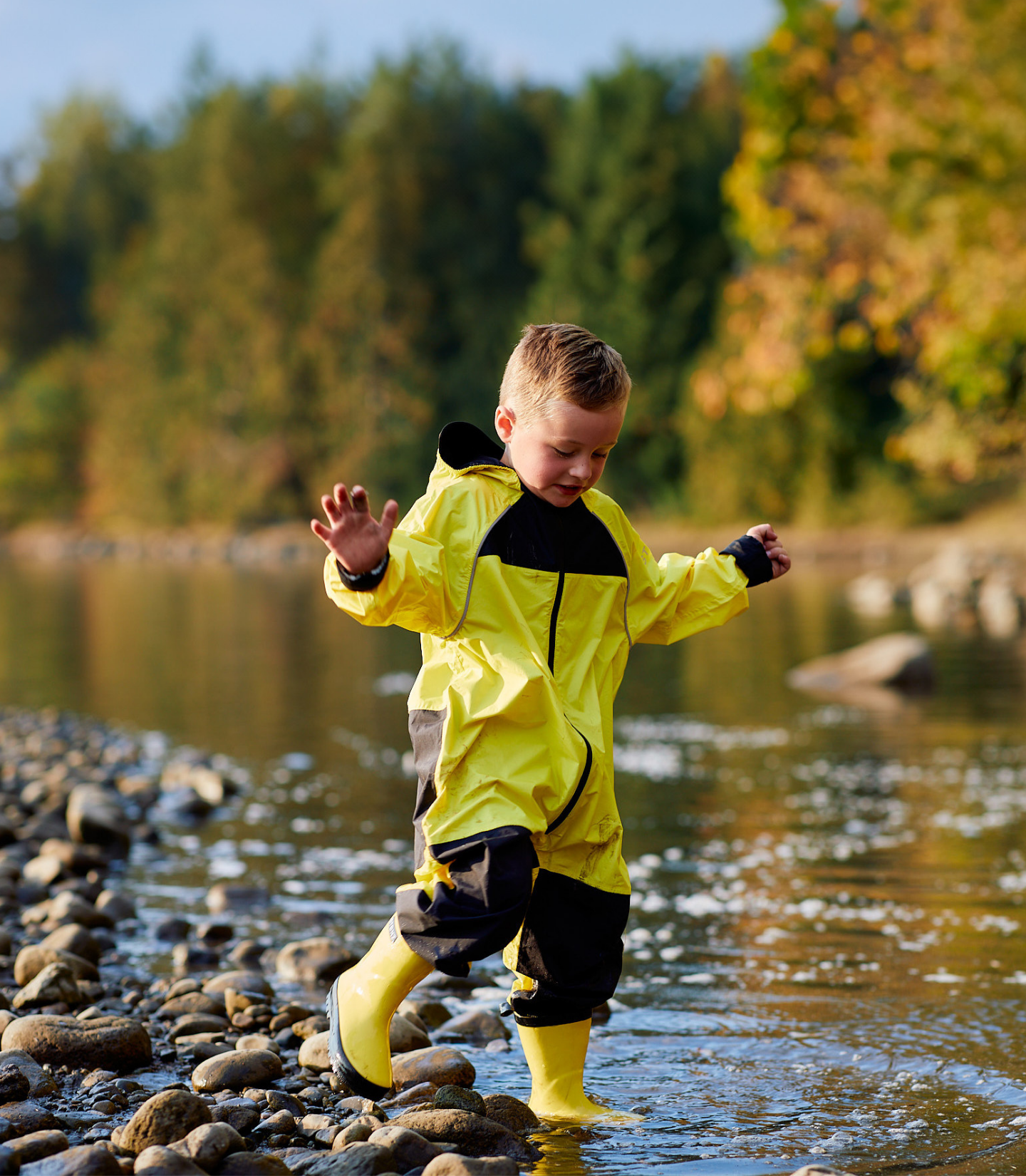 Waterproof Rain Suit for Babies, Toddlers and Kids - Stonz alt::Yellow