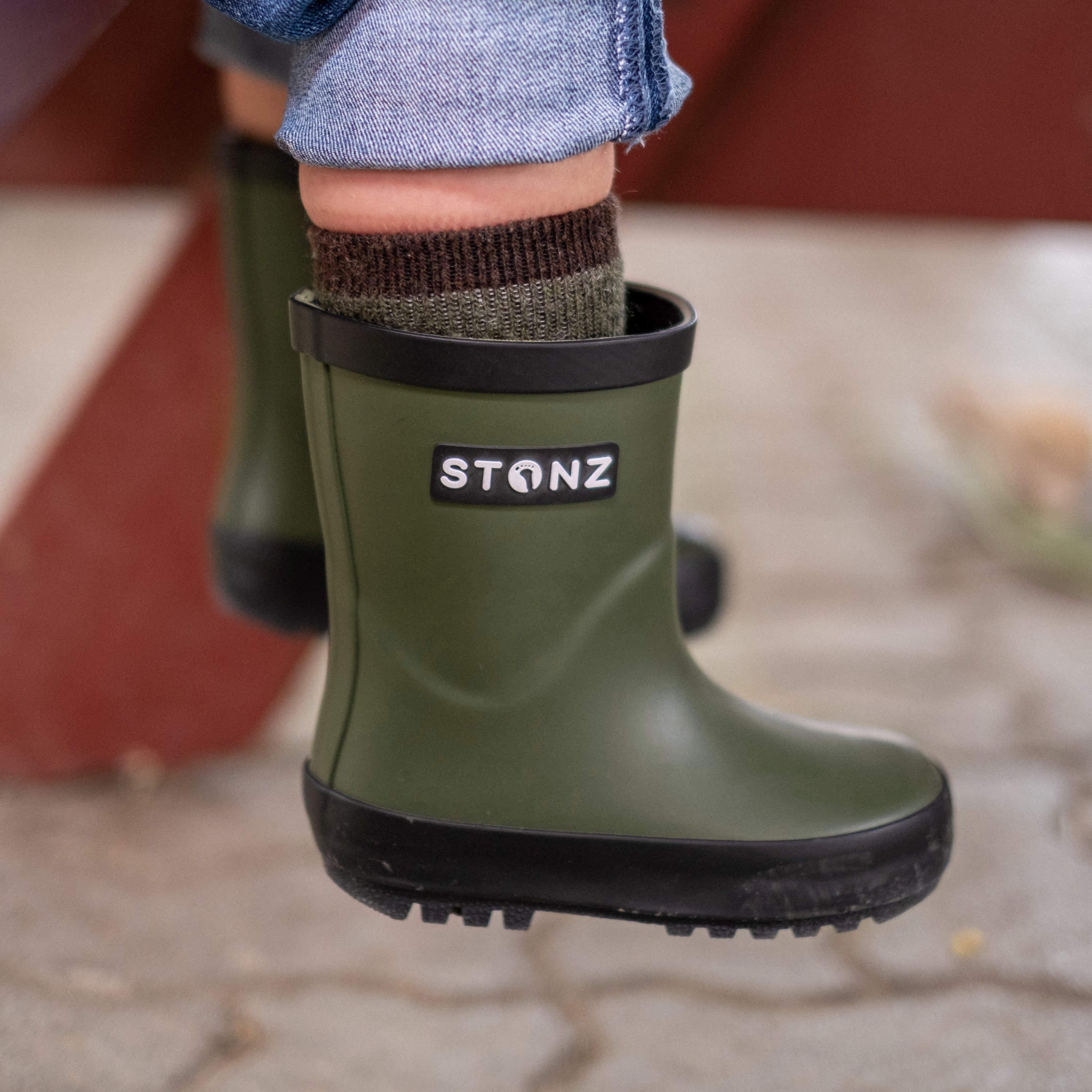 Waterproof Rain Boots for Toddlers and Kids - Stonz alt::Cypress/Black