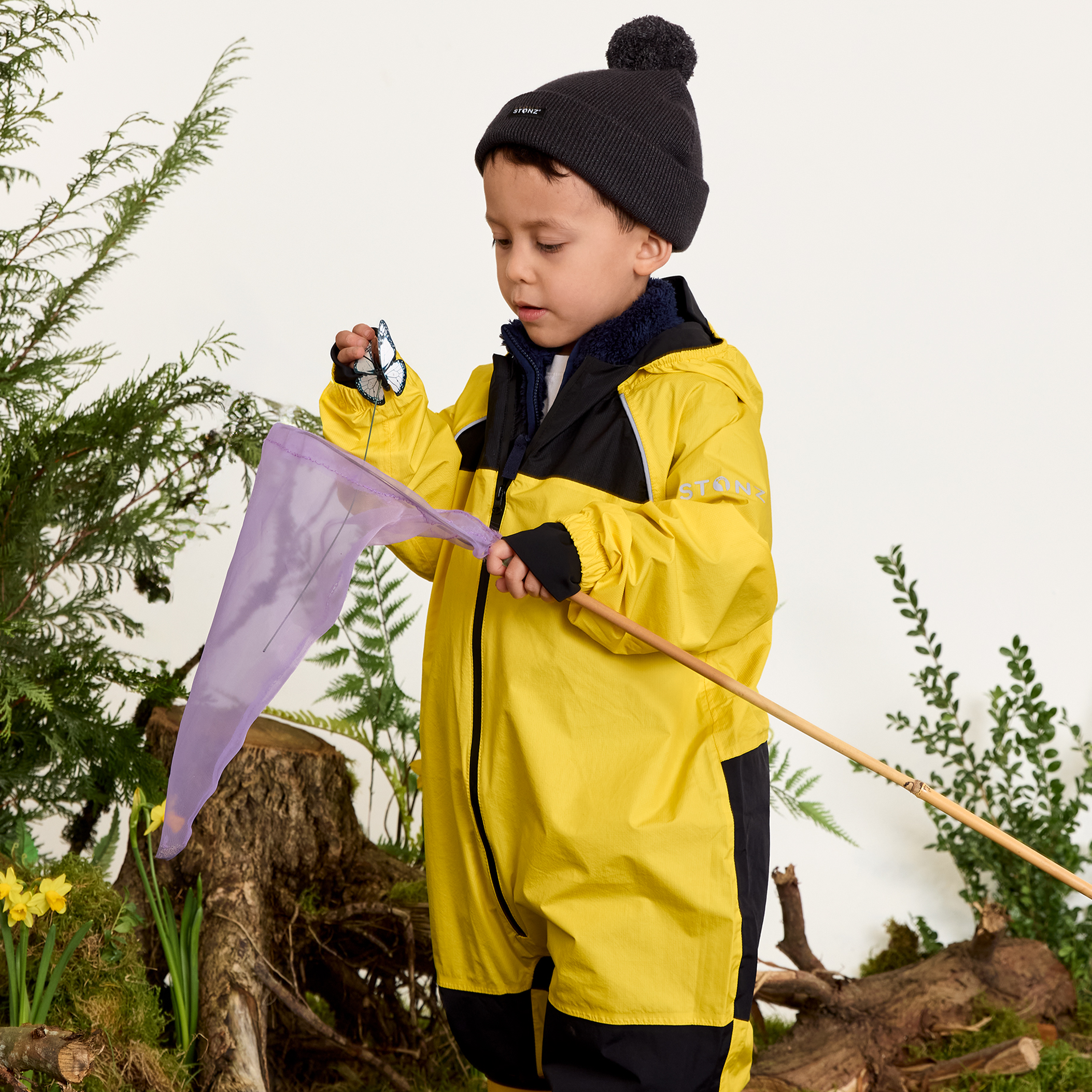 Waterproof Rain Suit for Babies, Toddlers and Kids - Stonz alt::Yellow