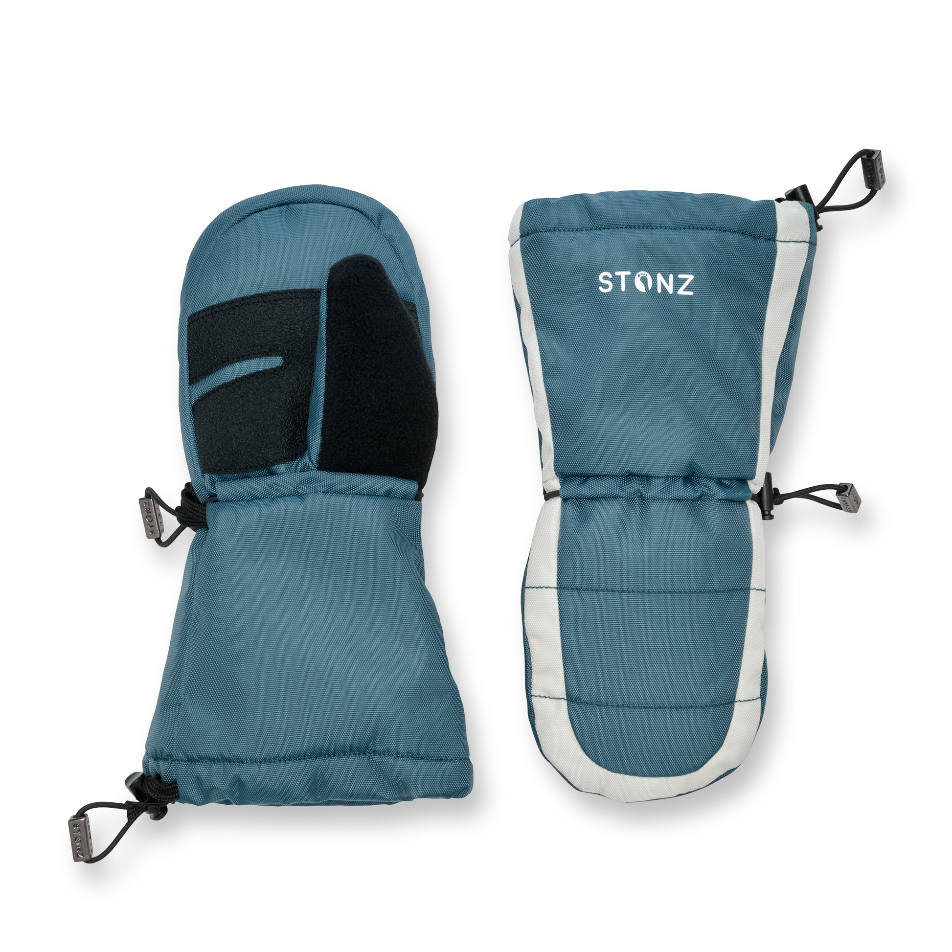 Snow Mitt Kid - Easy-on, Insulated, Waterproof Mittens - Stonz alt::Denim/Ivory
