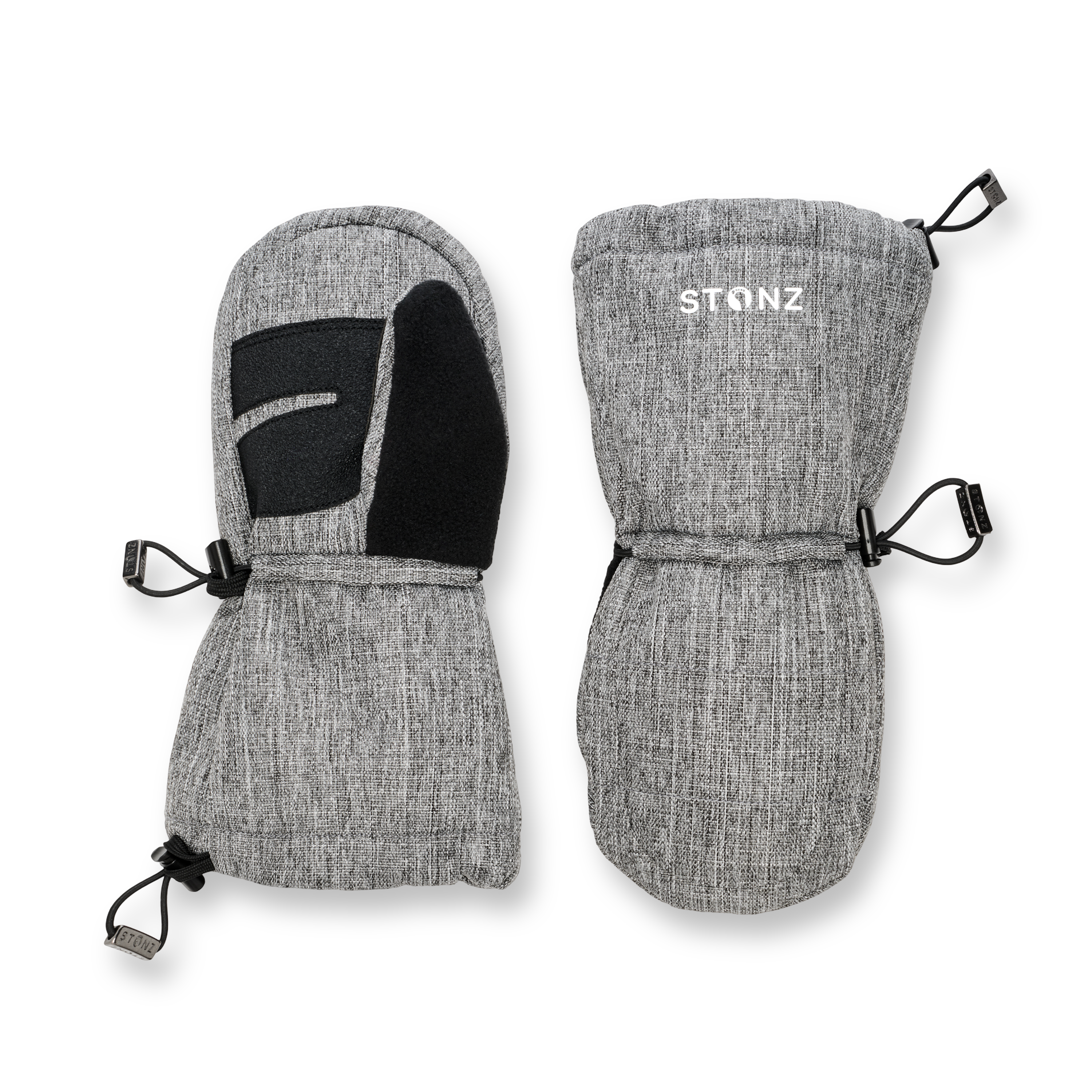 Snow Mitt Kid - Easy-on, Insulated, Waterproof Mittens - Stonz alt::Heather Grey