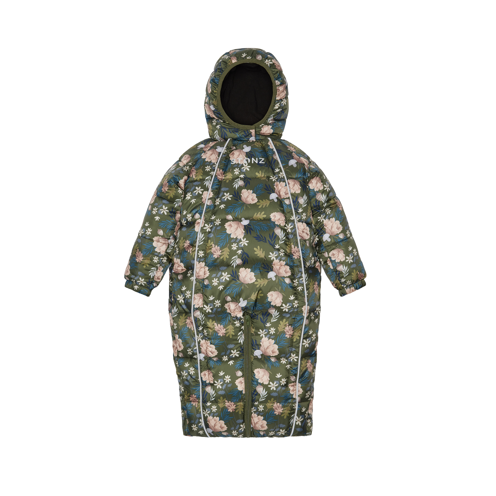 2-in-1 Snow Suit – Water-Resistant, Insulated, Converts to a Bunting Bag - Stonz alt::Woodland