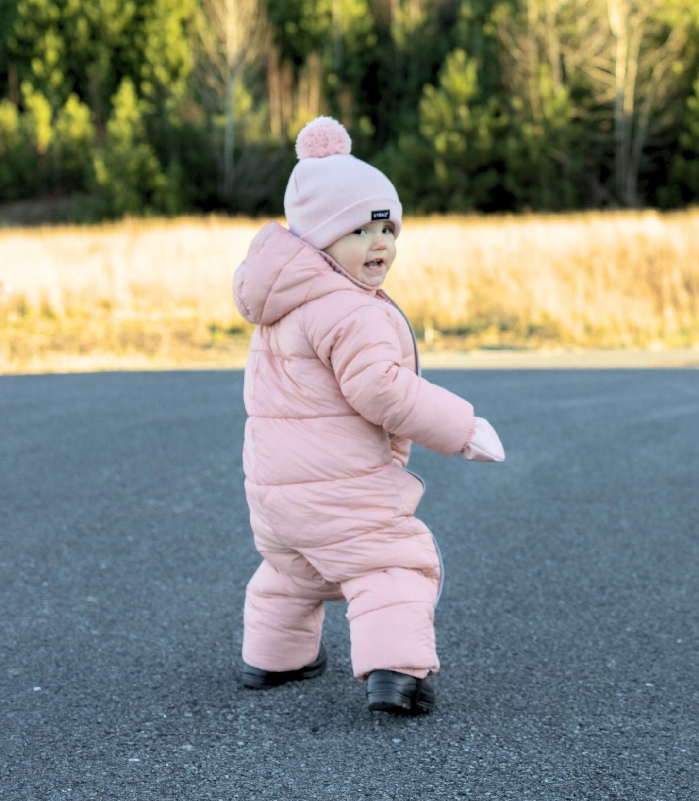 2-in-1 Snow Suit – Water-Resistant, Insulated, Converts to a Bunting Bag - Stonz alt::Haze Pink