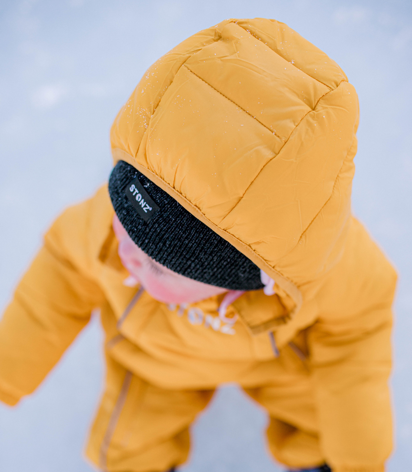2-in-1 Snow Suit – Water-Resistant, Insulated, Converts to a Bunting Bag - Stonz alt::Sunflower