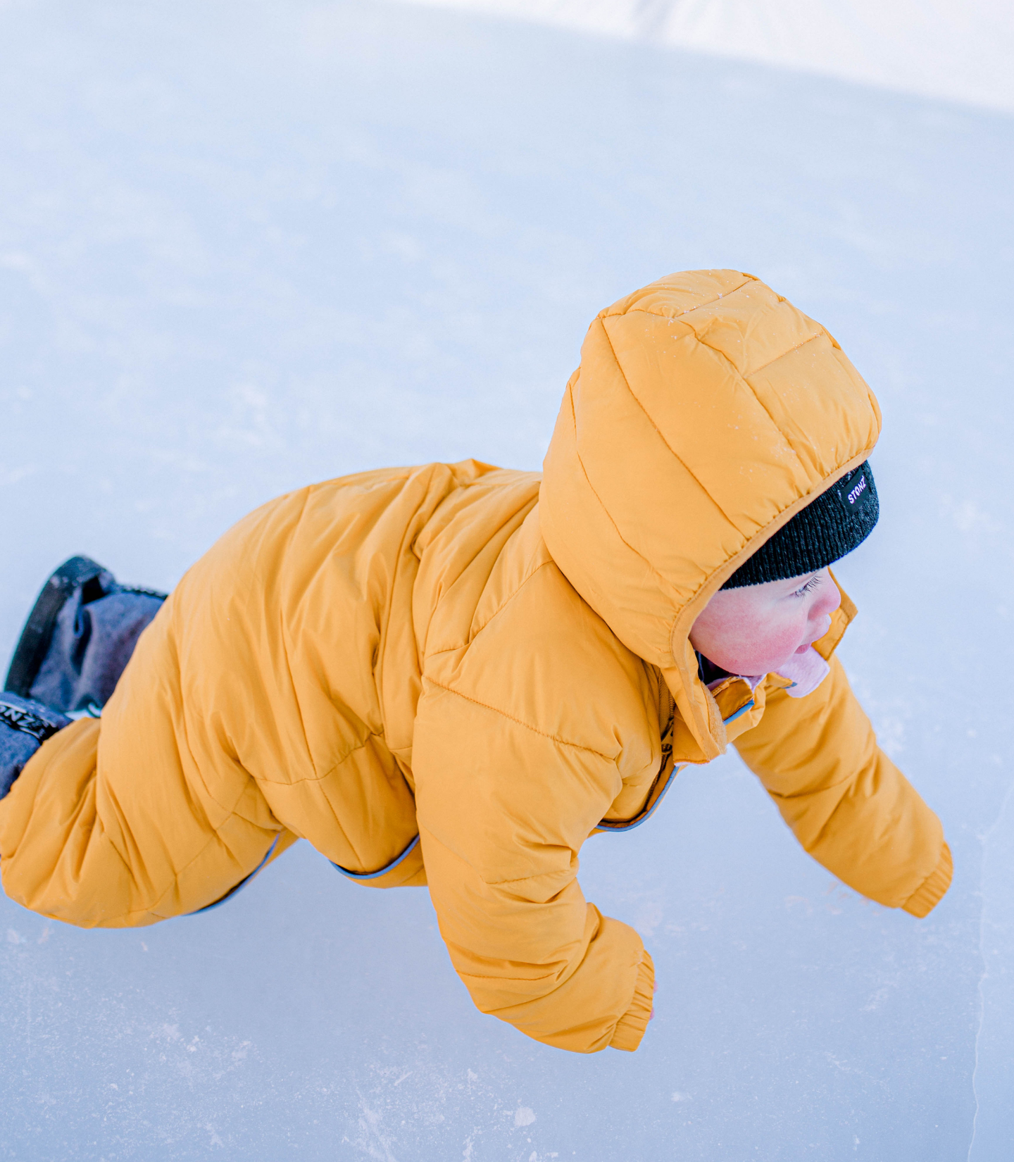 2-in-1 Snow Suit – Water-Resistant, Insulated, Converts to a Bunting Bag - Stonz alt::Sunflower