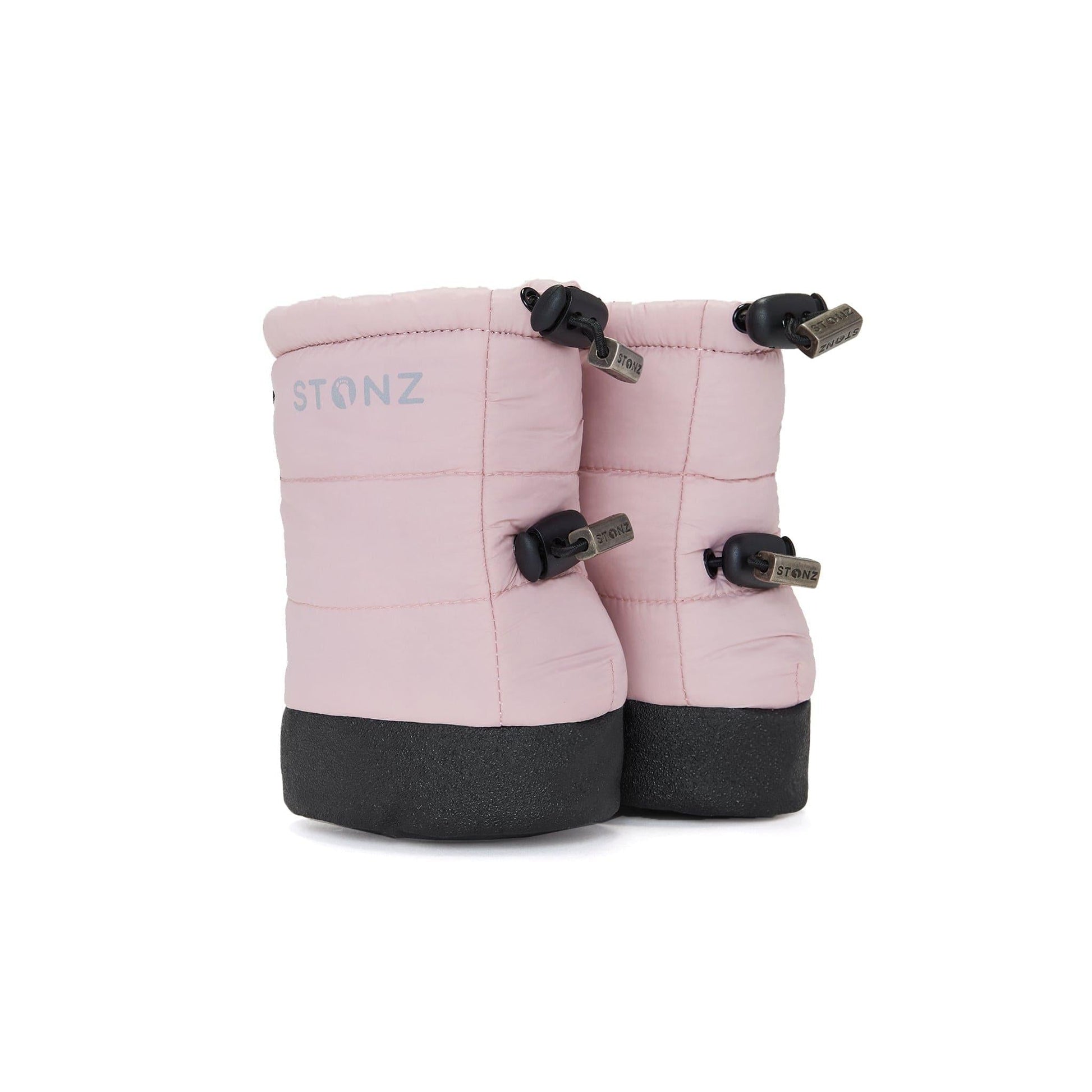Puffer Bootie Baby – Insulated, Water-Resistant Baby Booties - Stonz alt::Haze Pink