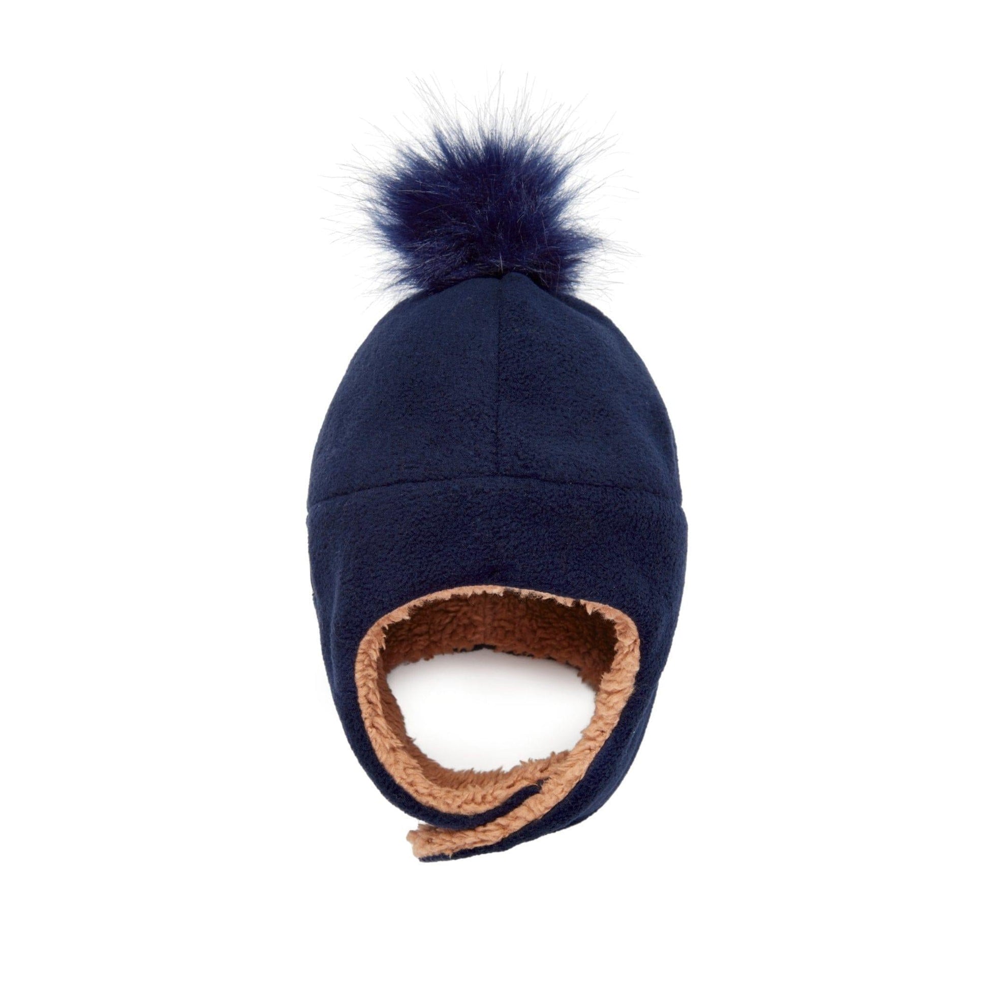 Baby and Kids' Fleece Hat - SALE - Stonz alt::Medieval Blue/Nougat