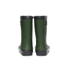 Stonz RainBoots in Cypress with 100% waterproof rubber back view