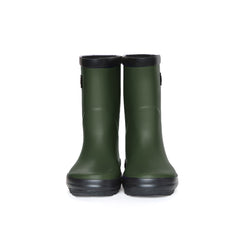 Stonz RainBoots in Cypress with 100% waterproof rubber front view
