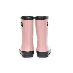 Stonz RainBoots in Haze Pink with 100% waterproof rubber Backview