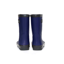 Stonz RainBoots in Navy with 100% waterproof rubber Backview