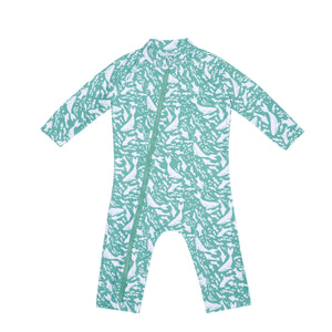 Stonz UV protection Sunsuit in Ocean Front view