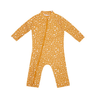 Stonz UV protection Sunsuit in Stonz-Spot- sunflower  Front view