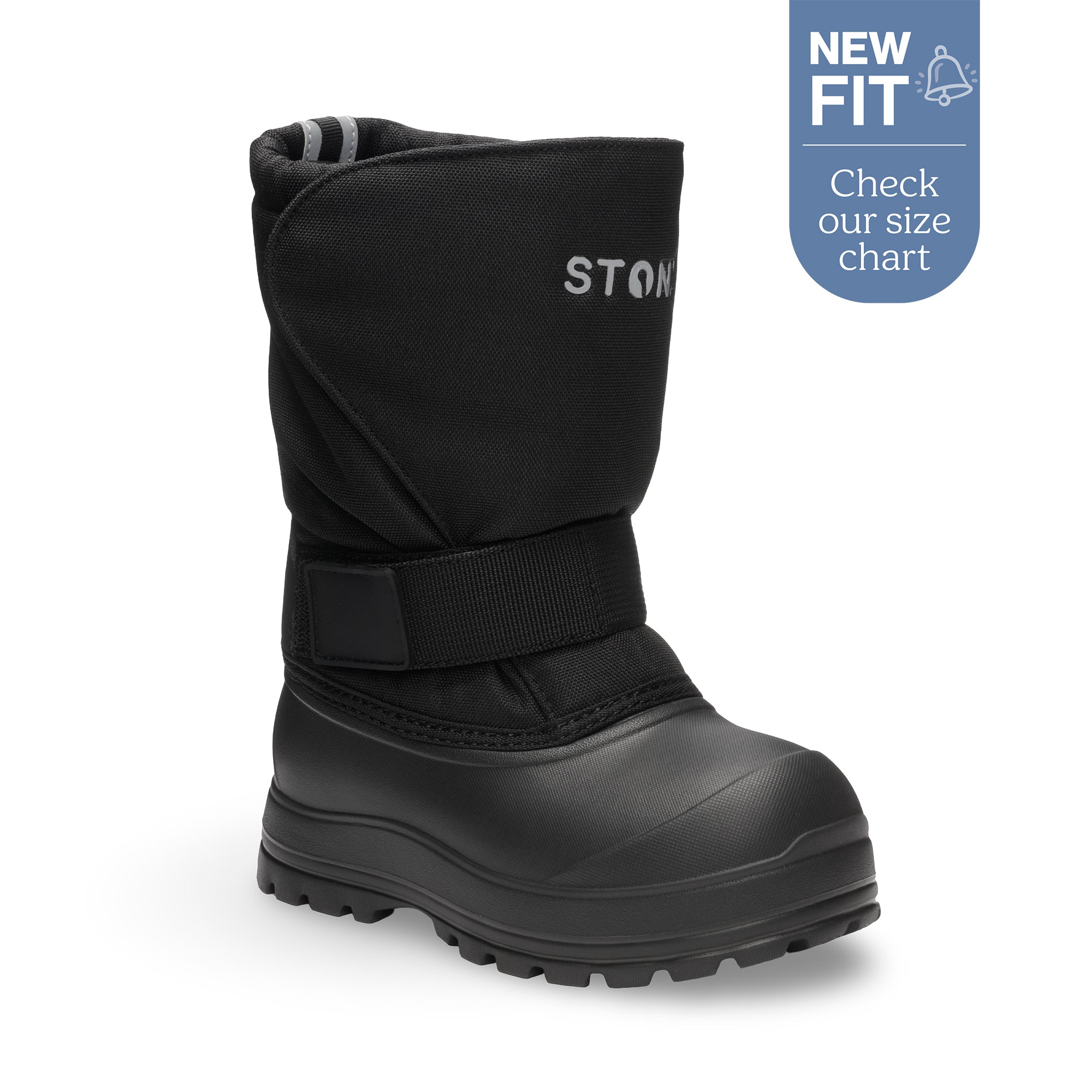 Trek Kid Ultra-Lightweight Insulated Winter Boot with Liner - Stonz alt::Black