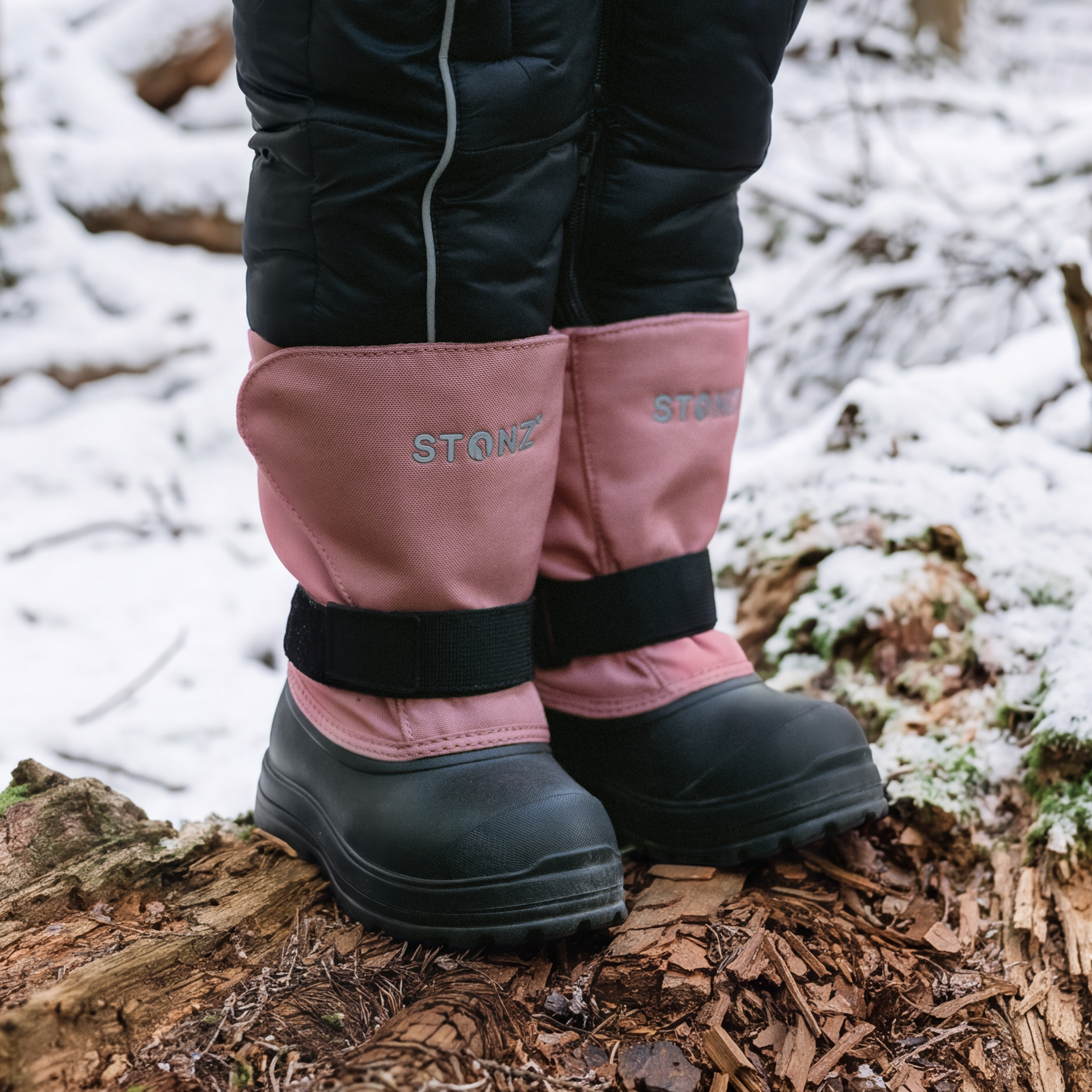 Trek Kid Ultra-Lightweight Insulated Winter Boot with Liner - Stonz alt::Dusty Rose