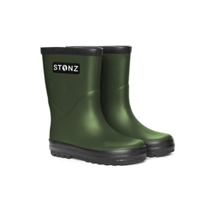 Stonz RainBoots in Cypress with 100% waterproof rubber sideview